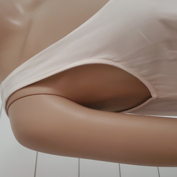 Boho Blue Betty top/blouse flounce bottom one size cream tan beige baby doll - Picture 6 of 14